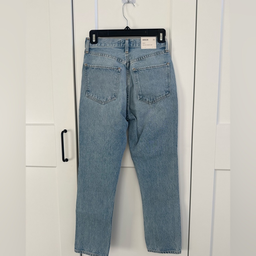 Agolde Riley High Rise Jeans 23 - Picture 2 of 5